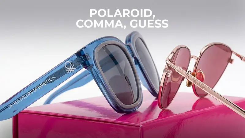 Polaroid, Comma, Guess & autres marques