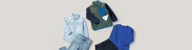 T-shirts, pantalons et vestes pour enfants