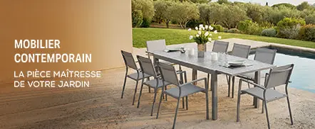 Mobilier de jardin contemporain