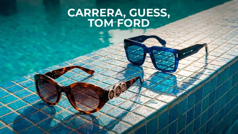 Carrera, guess, tom ford & other brands