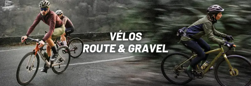 Vélo de route et gravel
