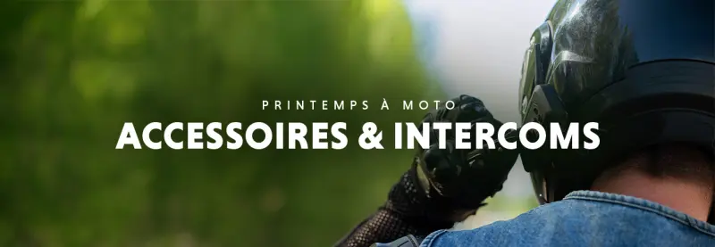 Le printemps à moto : accessoires et interphones