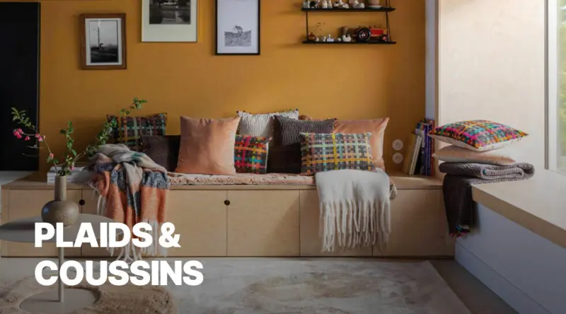 Plaids et coussins