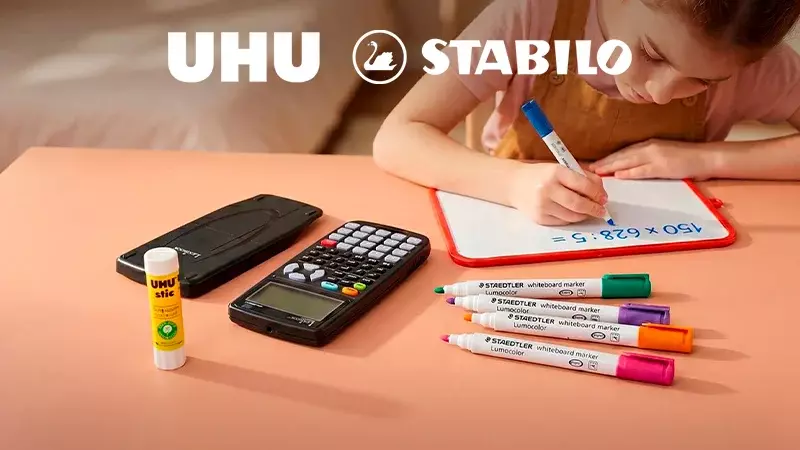 Uhu + stabilo + staedtler + lexibook