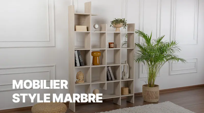 Mobilier style marbre