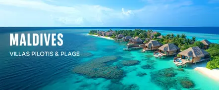 Maldives - Villas pilotis & plage