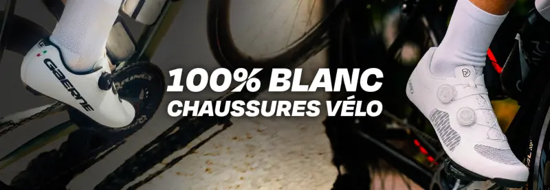 100% Blanc : Chaussures vélo