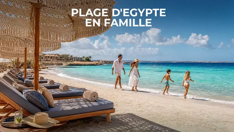Plage d'Egypte en famille