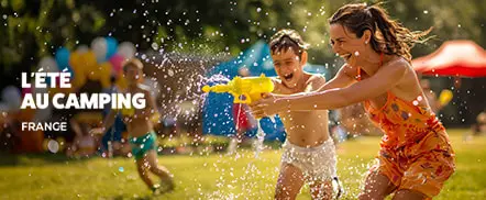 L'été au camping- en France
