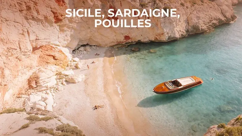 Sicile, Pouilles, Sardaigne