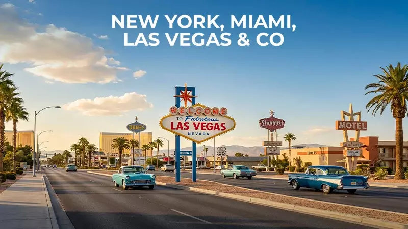 New York, Miami, Las Vegas & Co