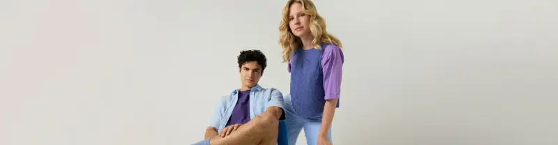 Looks violets & bleus