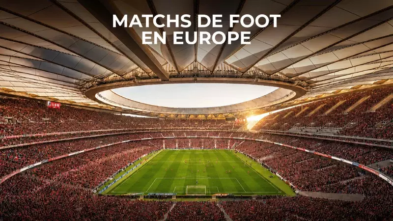 Matchs de foot en Europe