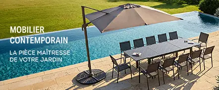 Mobilier de jardin contemporain
