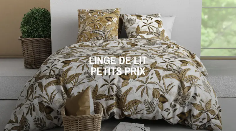Linge de lit petits prix