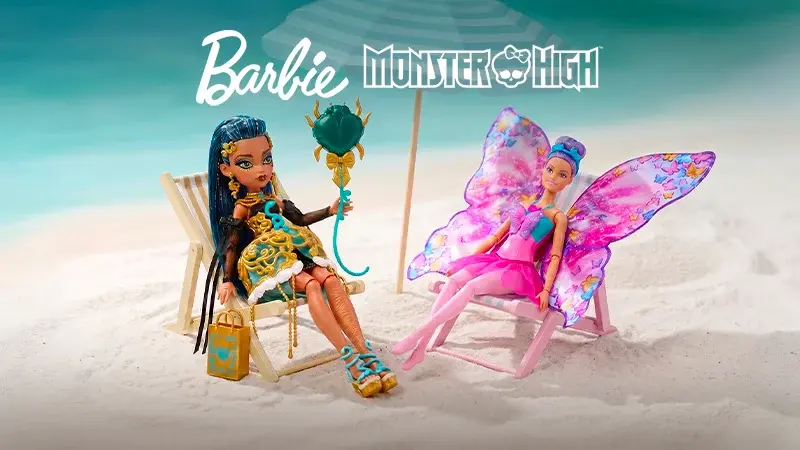 Barbie, disney princesses, monster high