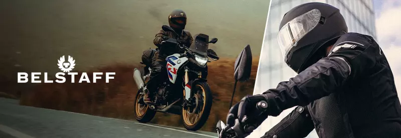 Belstaff & casques moto